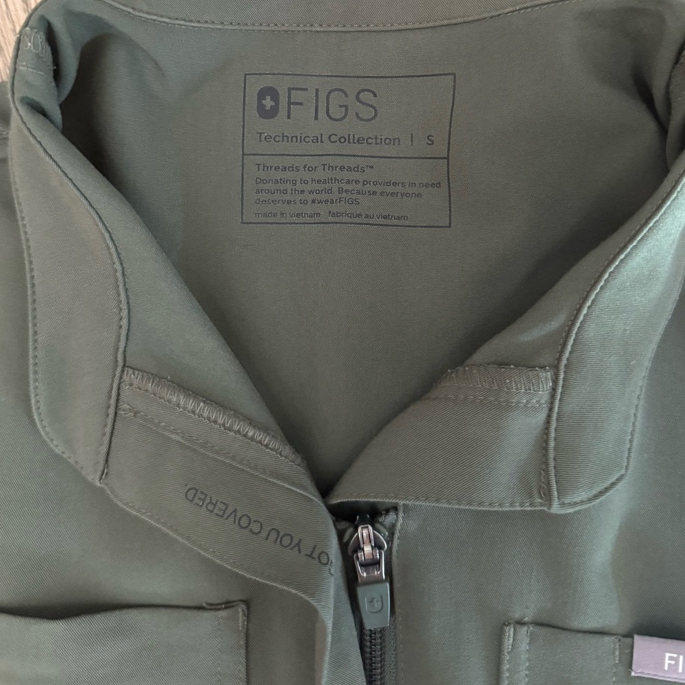 Figs Olive Green Utility Jumpsuit - Picture 5 of 7
